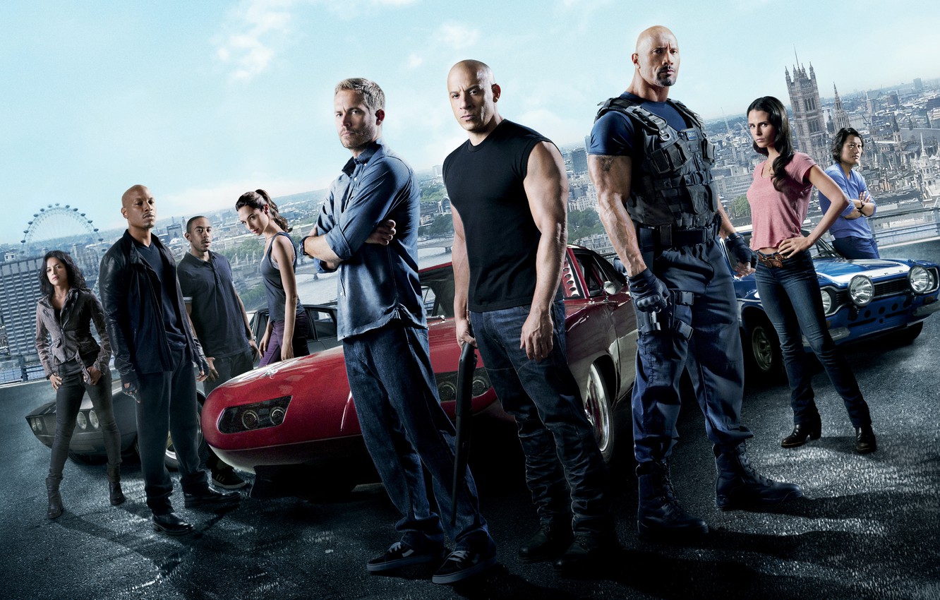 Wallpaper VIN Diesel, Jordana Brewster, Jordana Brewster, Michelle Rodriguez, Paul Walker, Dwayne Johnson, Vin Diesel, Paul Walker, Dwayne Johnson, Michelle Rodriguez, Mia Toretto, Dominic Toretto, Letty, Brian O'Conner, Fast and furious 6