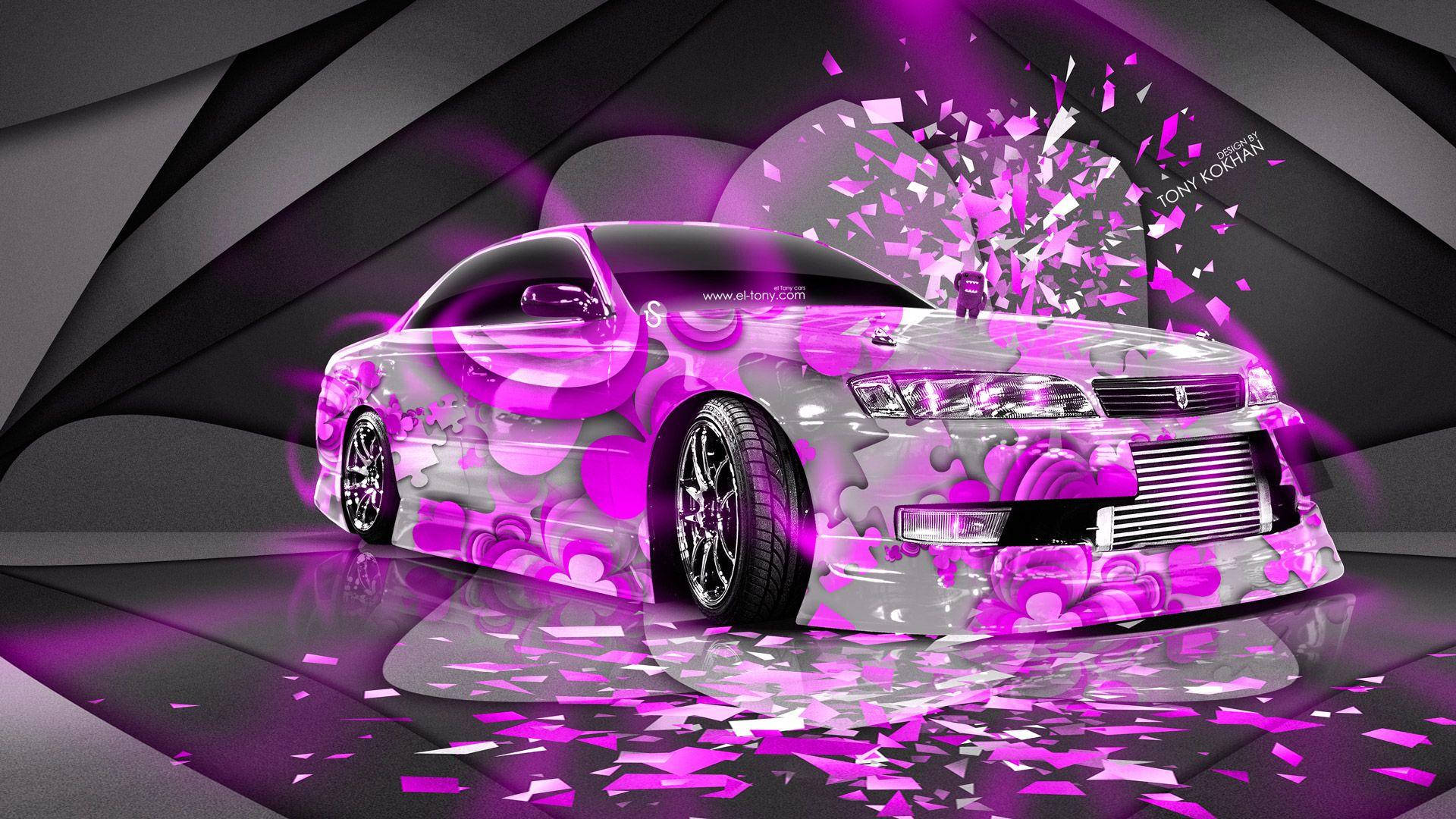 Download Neon Pink Car Wallpaper