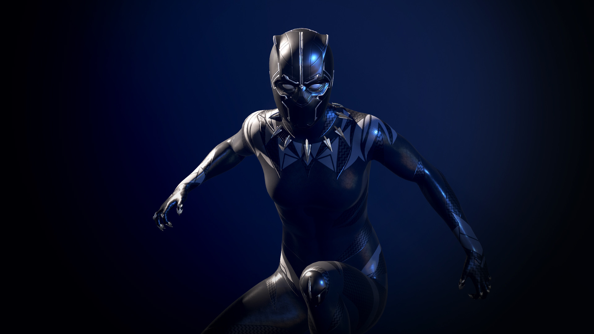 Mark Aa Williams The Black Panther realized in 3D