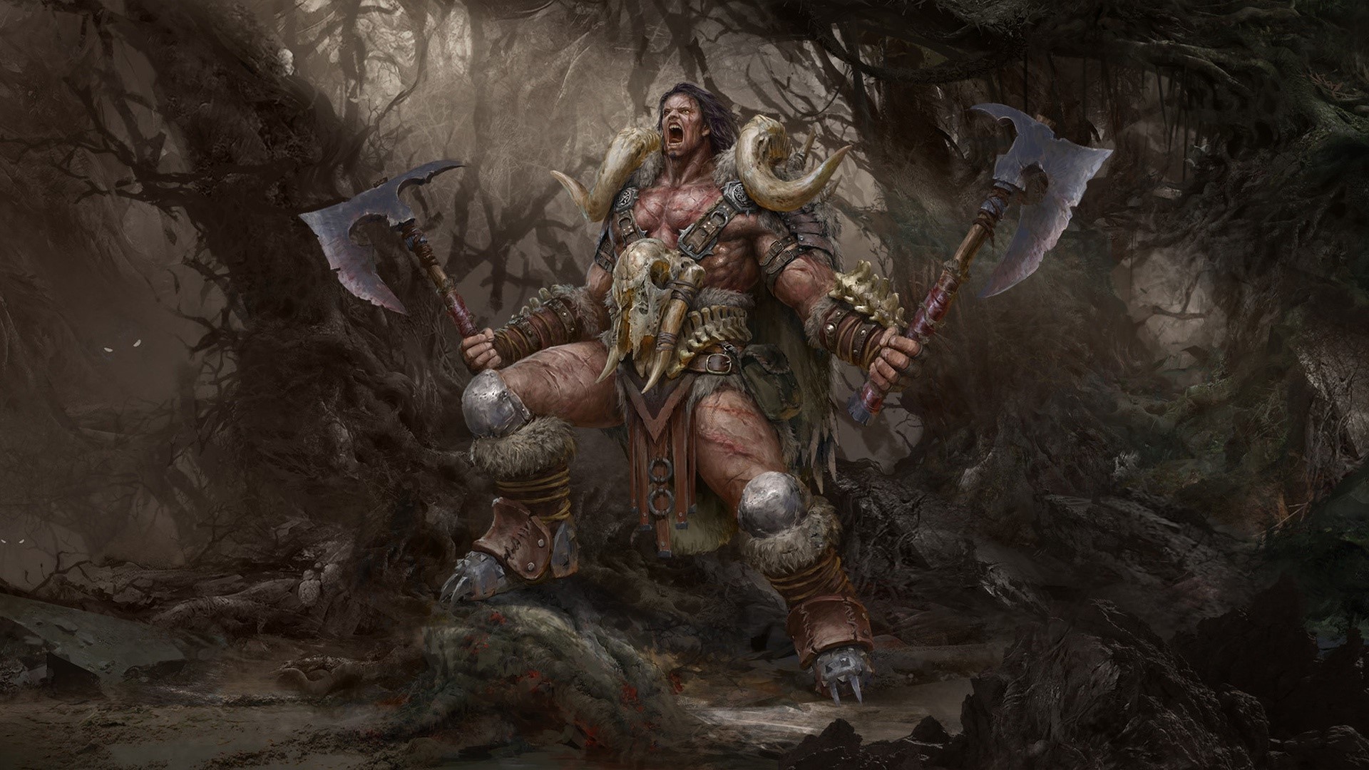 fantasy art, warrior, Fantasy Men Gallery HD Wallpaper