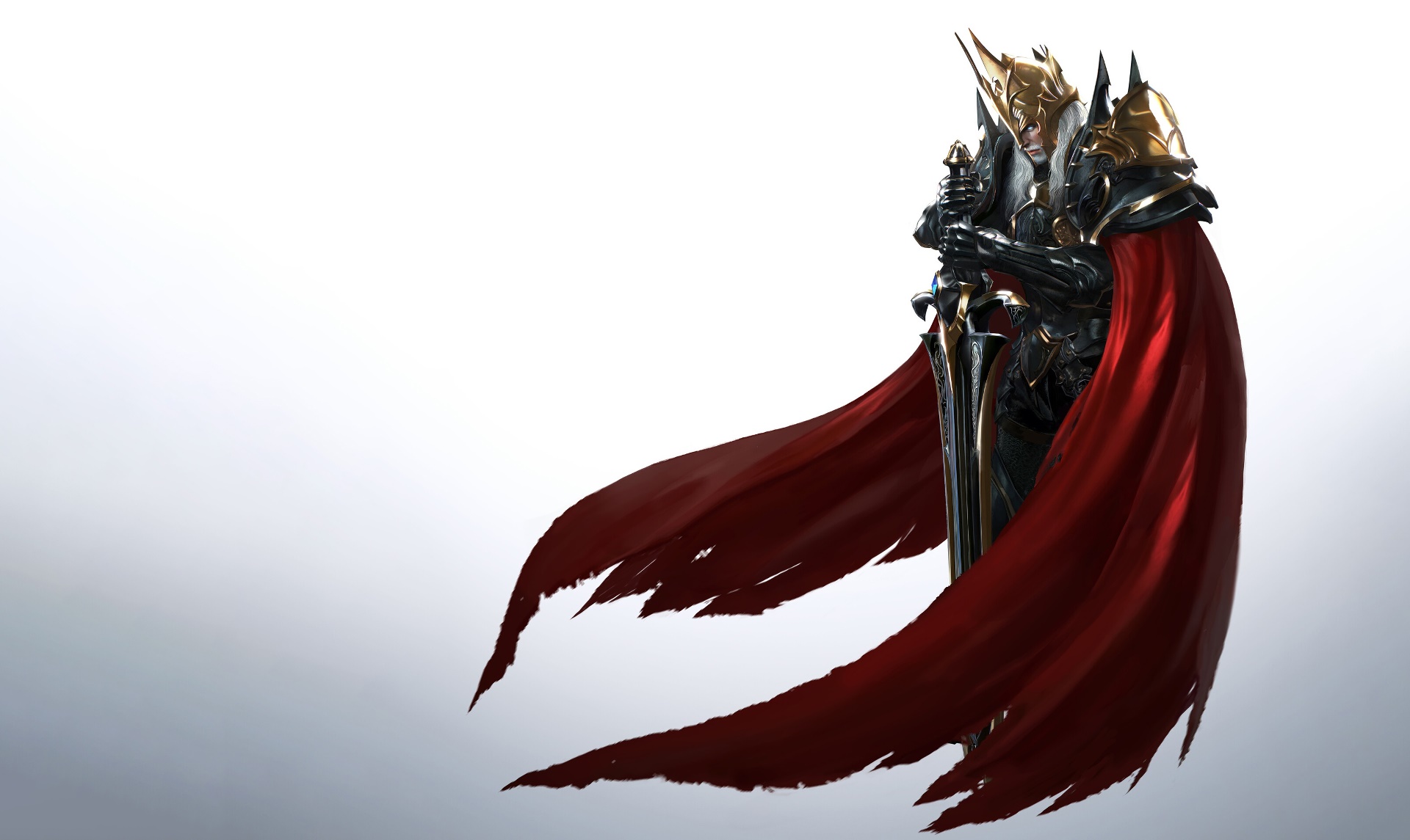 Wallpaper, Fantasy Men, knight, simple background, fantasy art 1920x1145