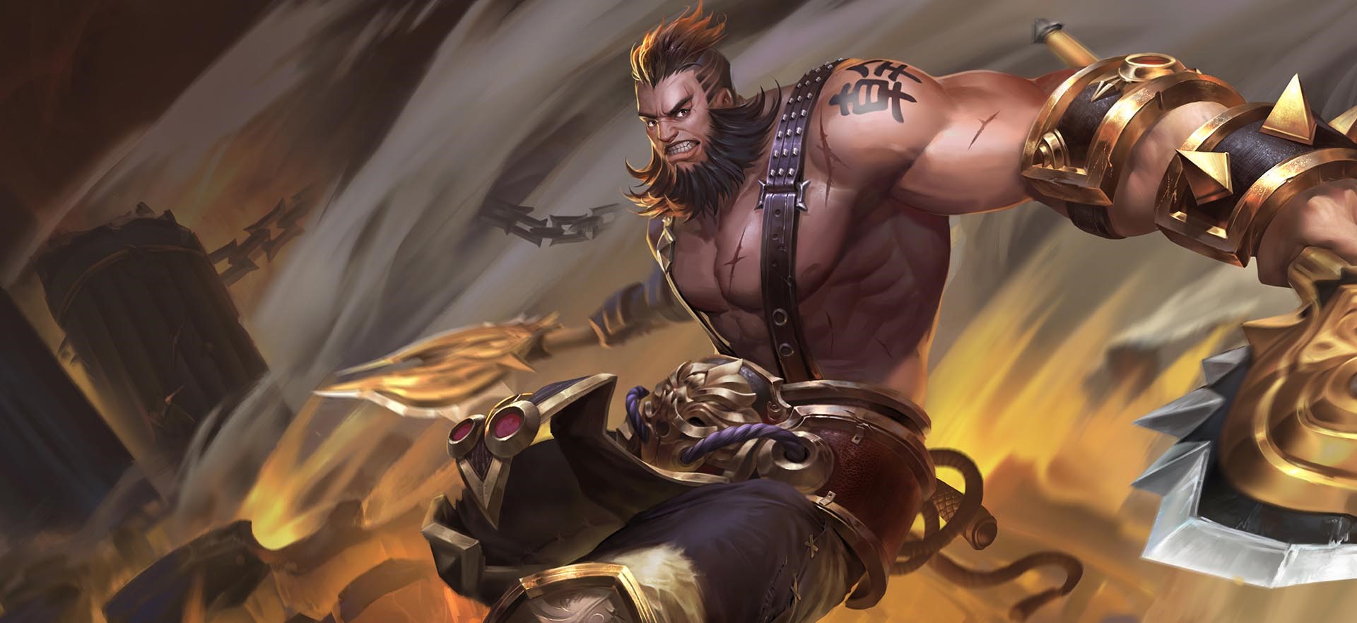 anime, fantasy art, muscles, Fantasy Men Gallery HD Wallpaper