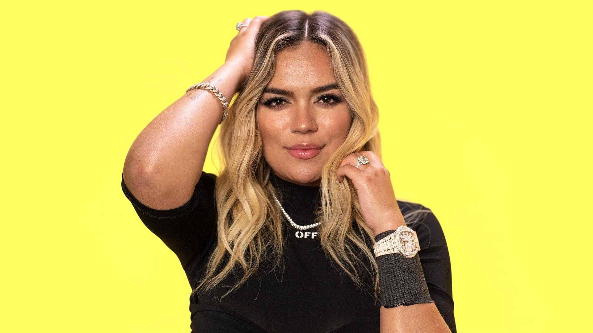 Download Karol G At Genius Channel Wallpaper