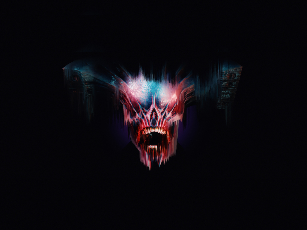 Wallpaper doom eternal, skull, video game, dark art desktop wallpaper, HD image, picture, background, 724254