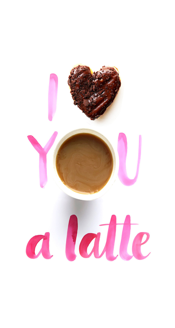 Valentine's Day Themed Mobile Wallpaper from Dunkin' Donuts. Dunkin'