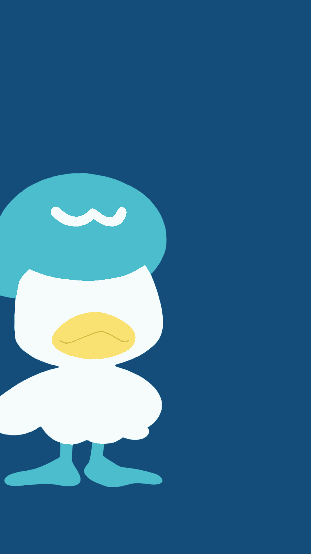 Original Content Pokemon Scarlet and Violet Phone Wallpaper! Wallpaper 3: Quaxly. See Comment for Details