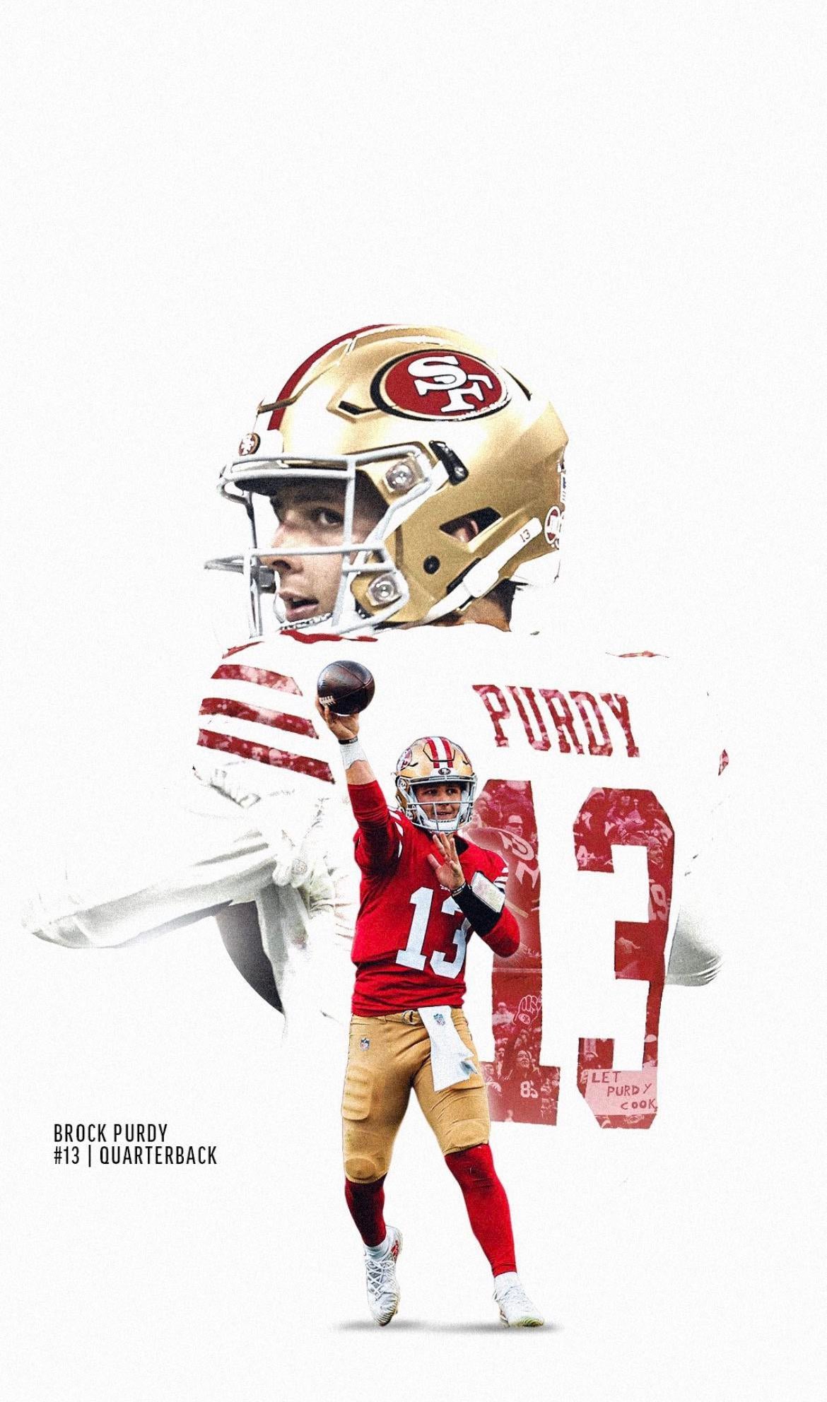 49ers official instagram account delivers on Brock Purdy wallpaper