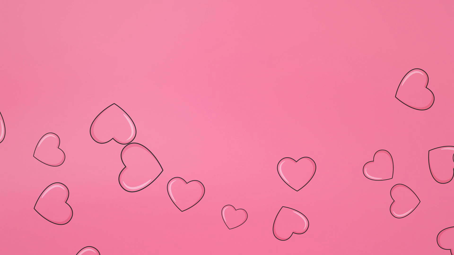 Valentines Pink Heart Background 2 Effect. FootageCrate FX Archives