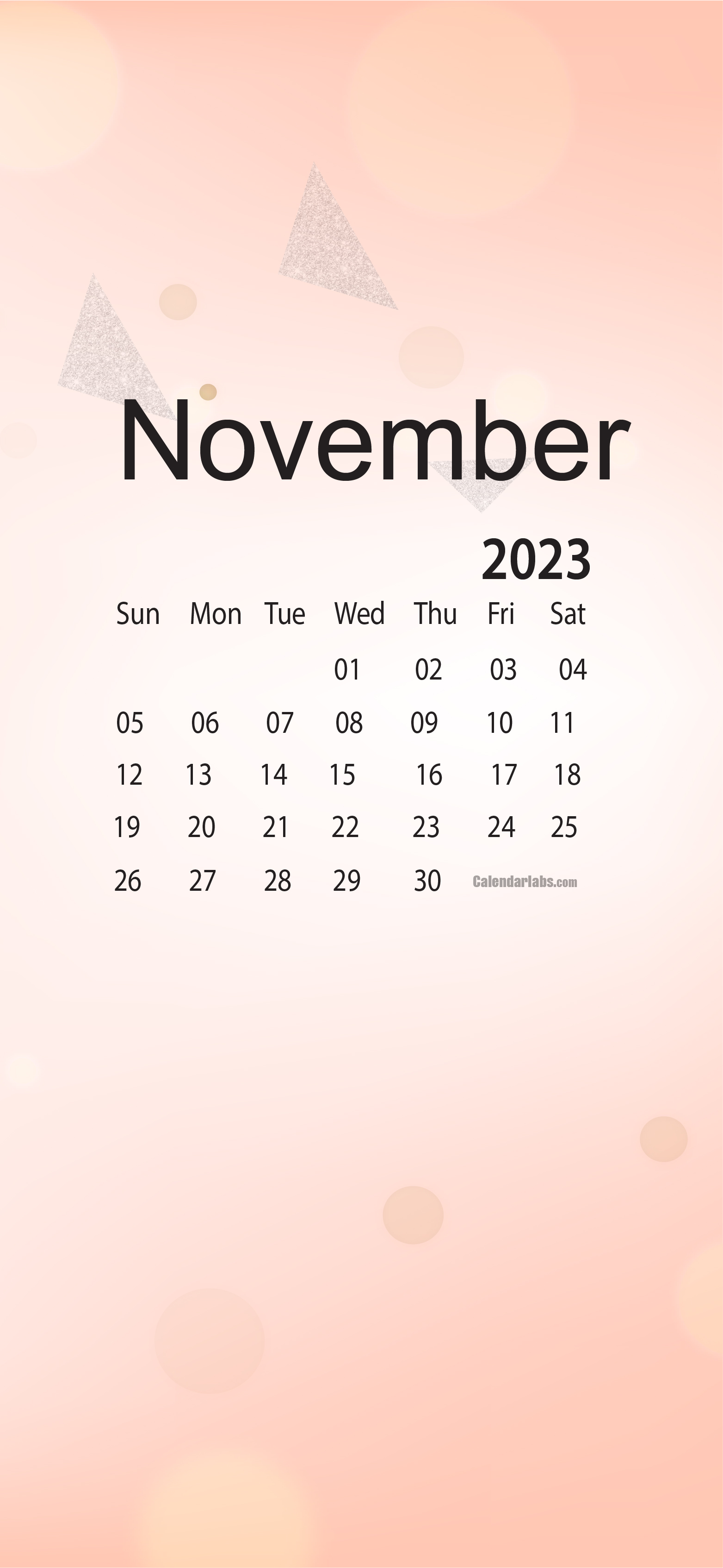 November 2023 Desktop Wallpapers Calendar