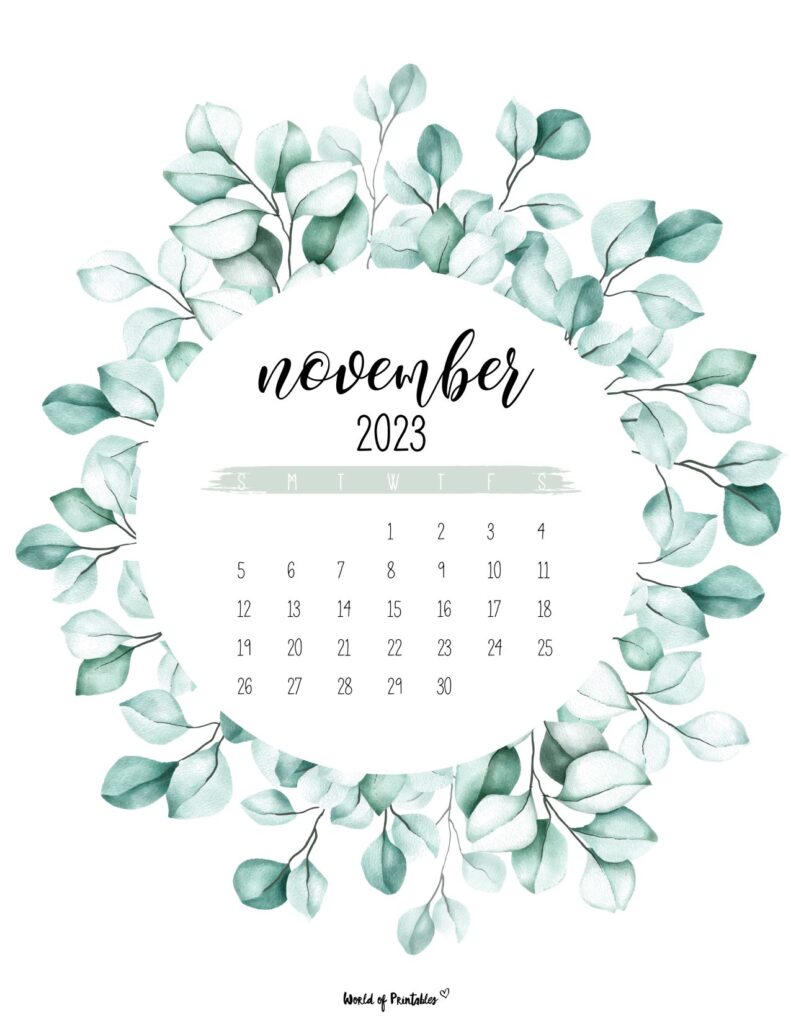 November 2023 Calendars