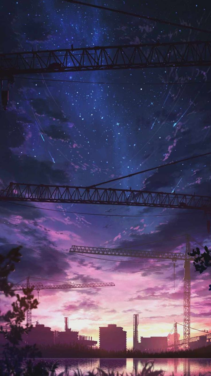 Anime Landscape Phone Wallpaper by そよ風 - Mobile Abyss