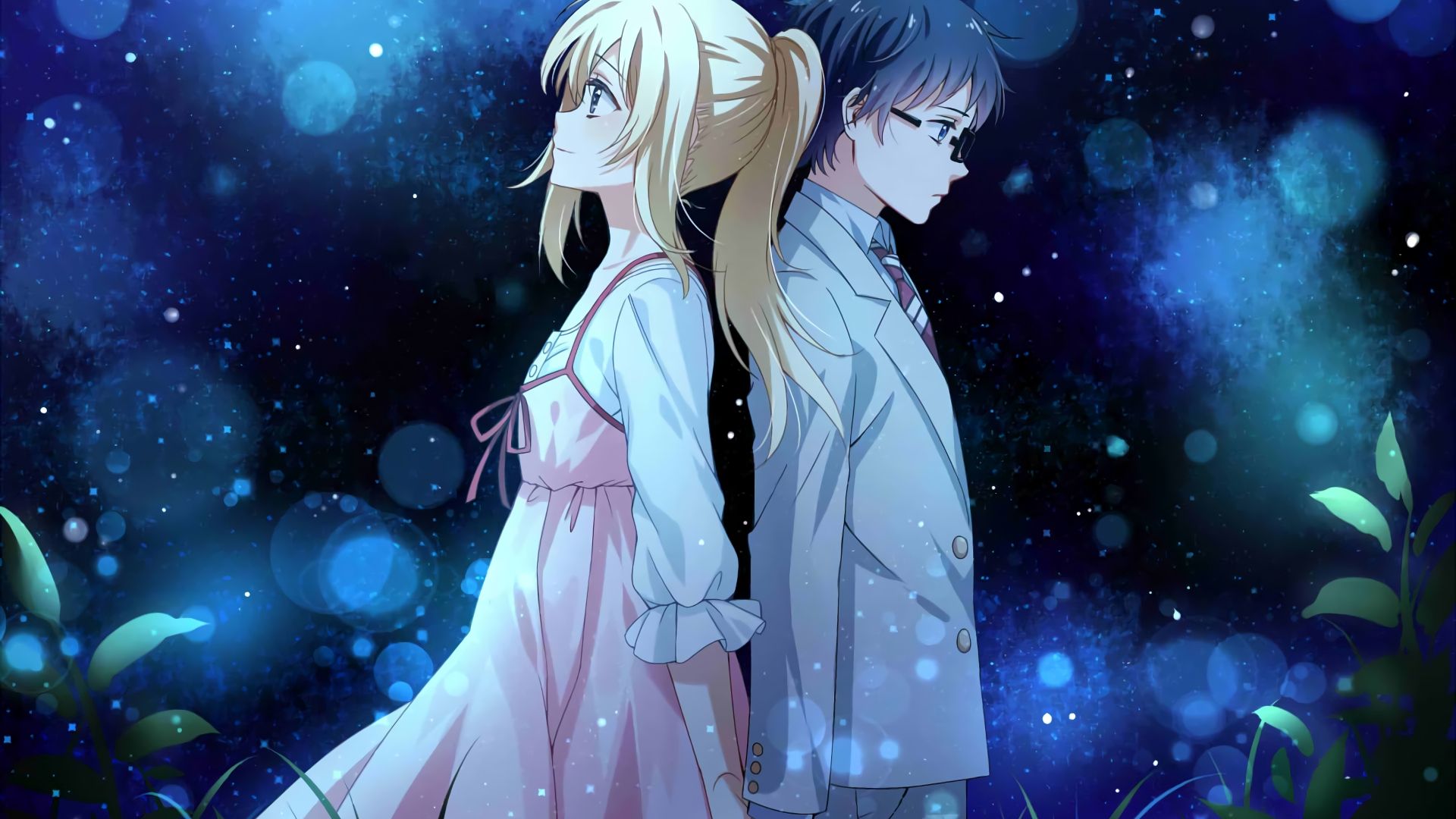 Desktop Wallpaper Anime Couple, Kaori Miyazono, Kousei Arima, Your Lie In April, HD Image, Picture, Background, Hrokxf