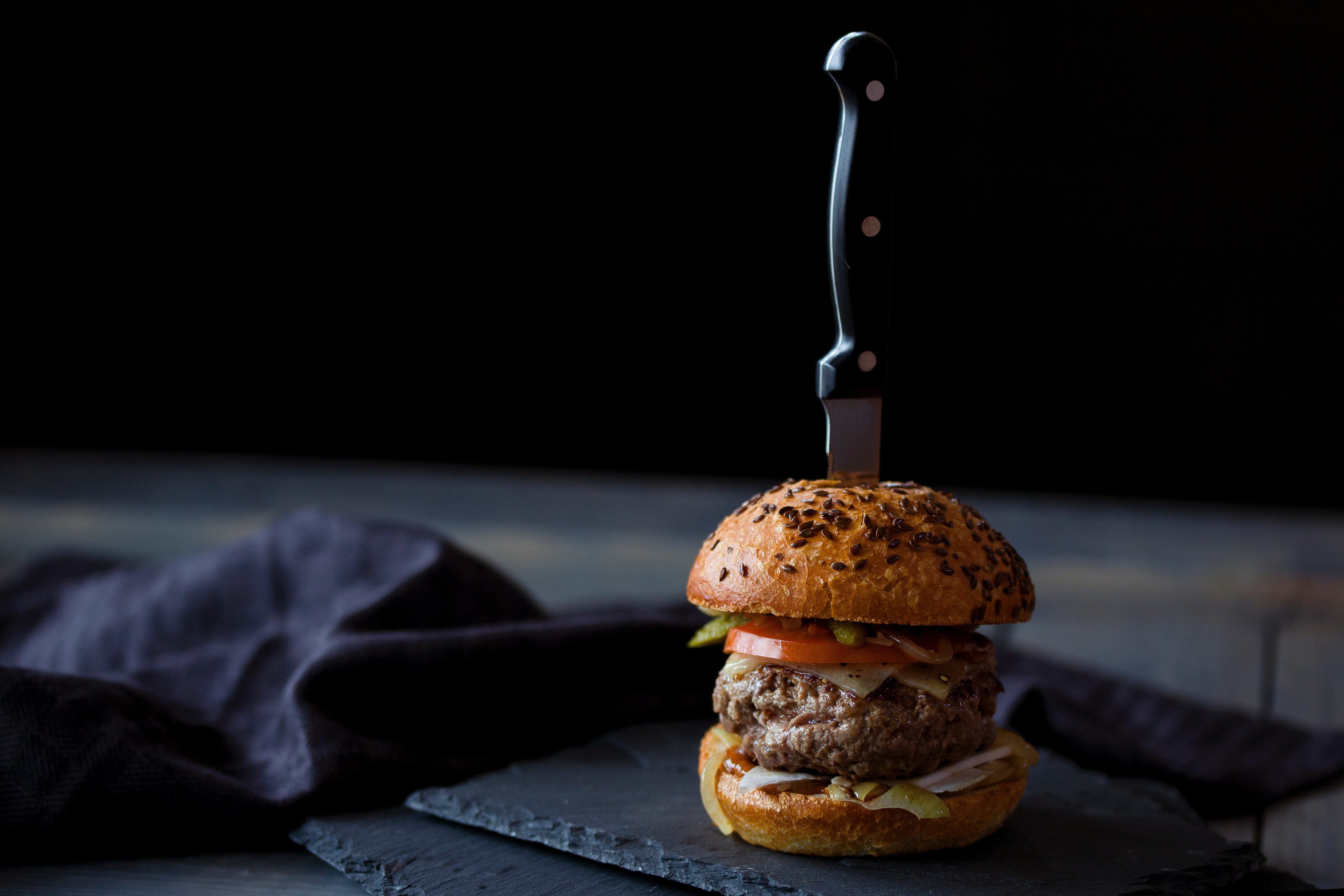 Bread, Burger, Still Life, Vegetable, Meat Gallery HD Wallpaper