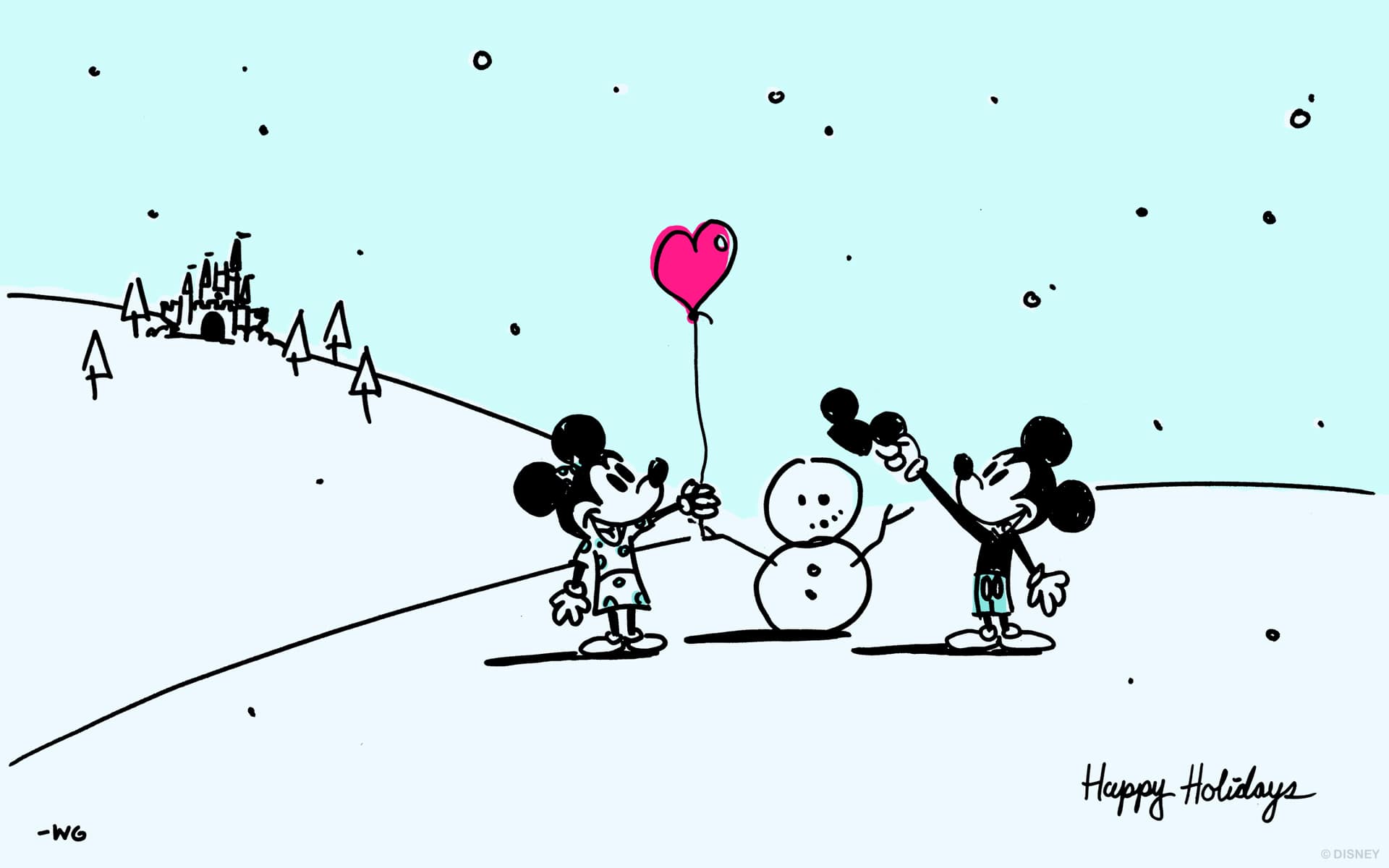Disney Artist Will Gay Shares Childhood Inspired Holiday Wallpaper. Disney Parks Blog