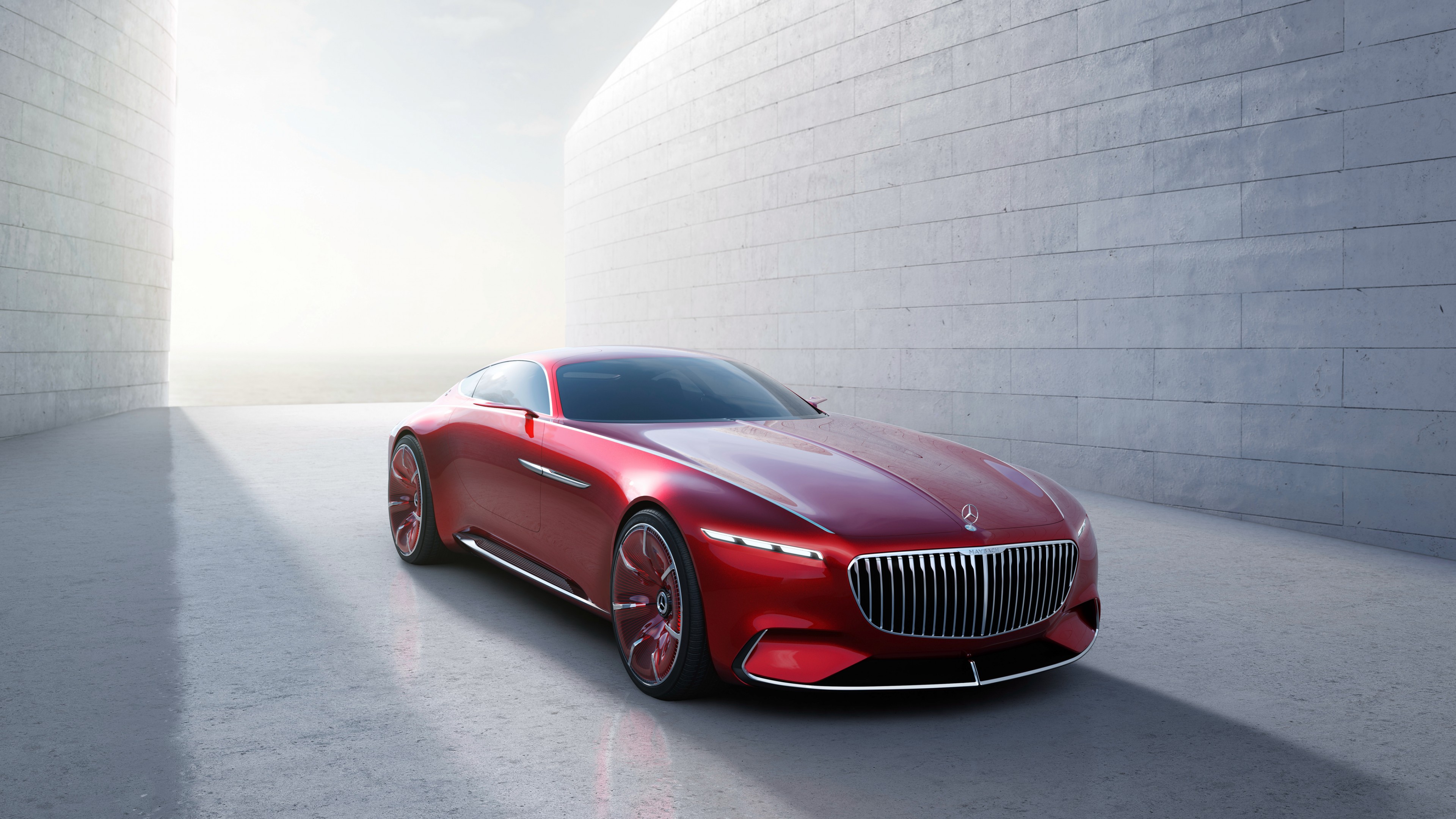 Wallpaper Vision Mercedes Maybach 6, electric cars, luxury cars, red, Cars & Bikes