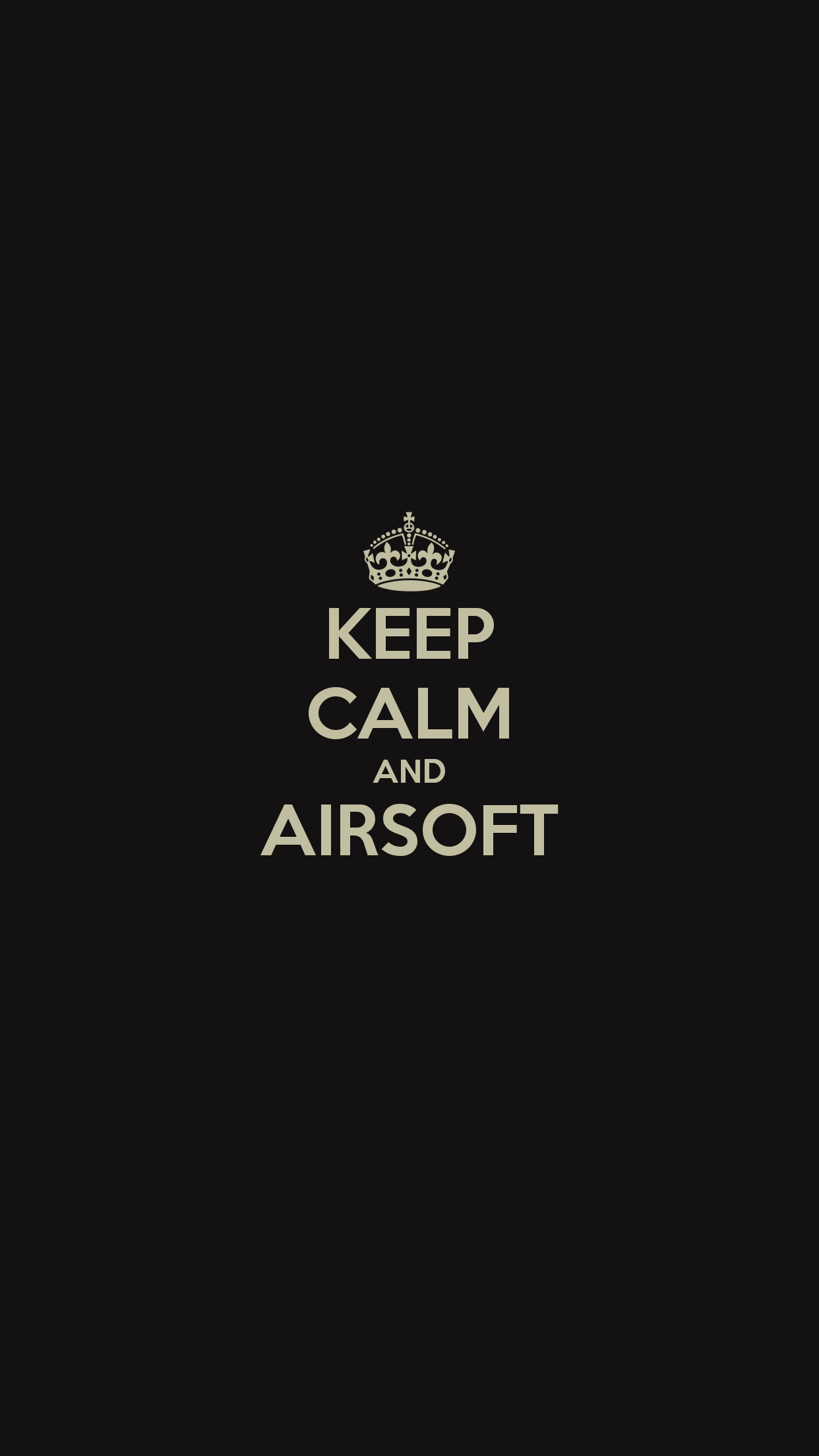 Keep Calm and Airsoft Wallpaper for iPhone 11, Pro Max, X, 8, 7, 6