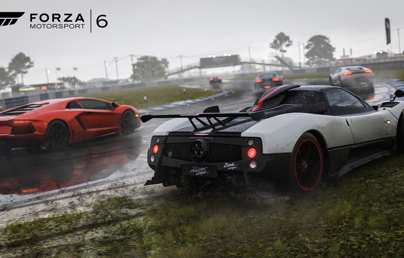 Wallpaper the game, Pagani, lamborghini, Zonda, supercars, aventador, Cinque, Forza Motorsport - for desktop, section игры