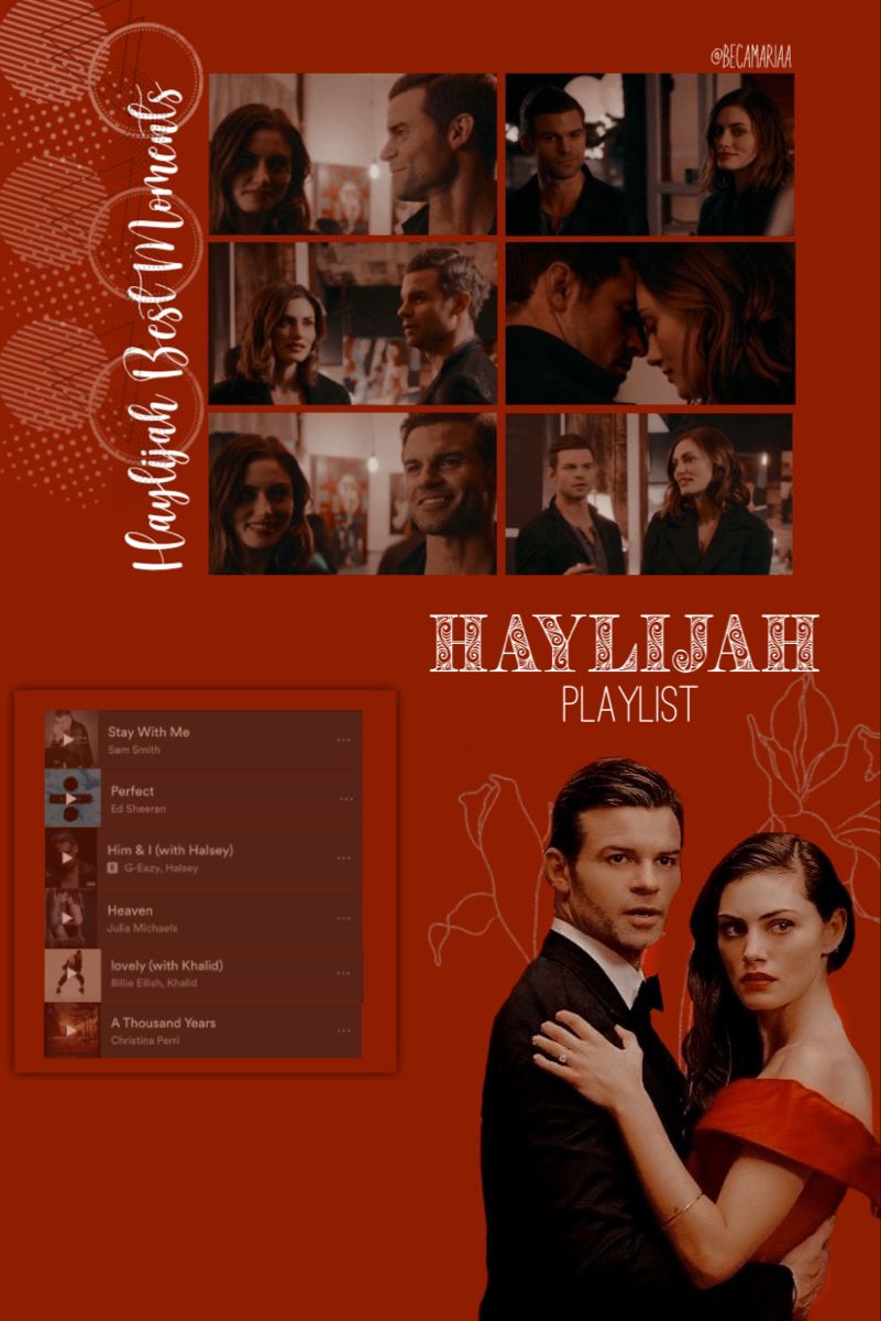 Edit Haylijah. Hayley and elijah, The originals, Vampire diaries quotes