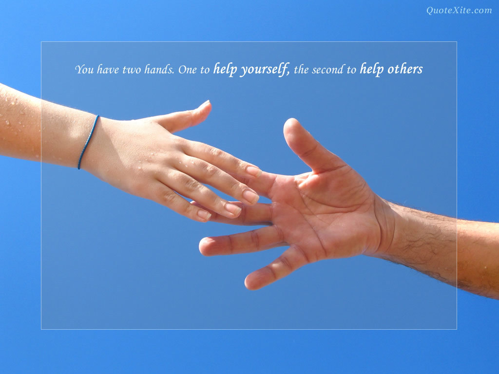 Lend A Hand Your Own Business Wallpaper