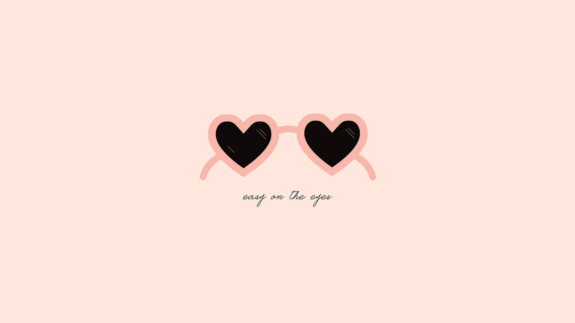 Download Pink Heart Shaped Sunglasses For February Wallpaper