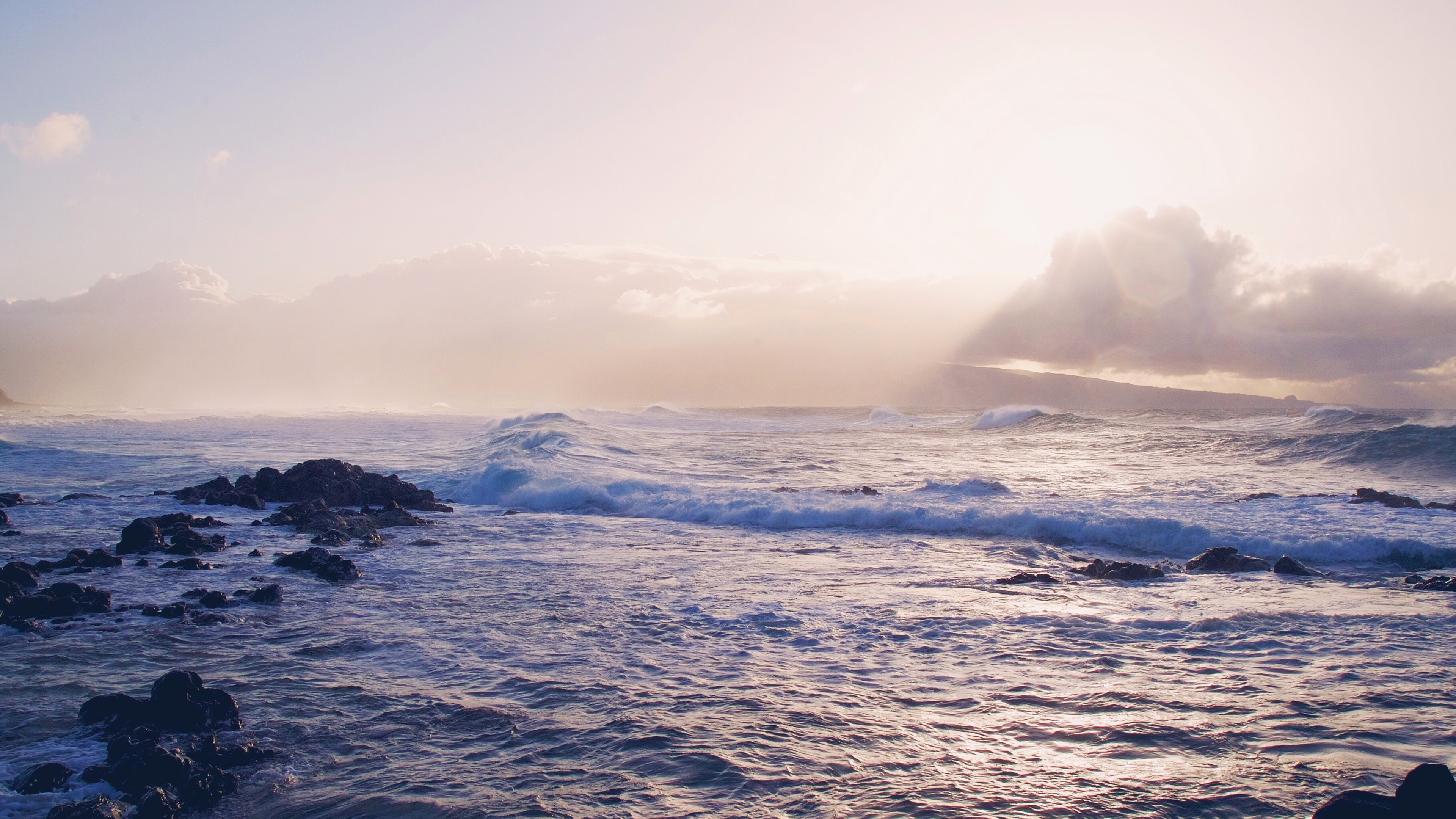 wallpaper for desktop, laptop. sea ocean rock nature wave sky