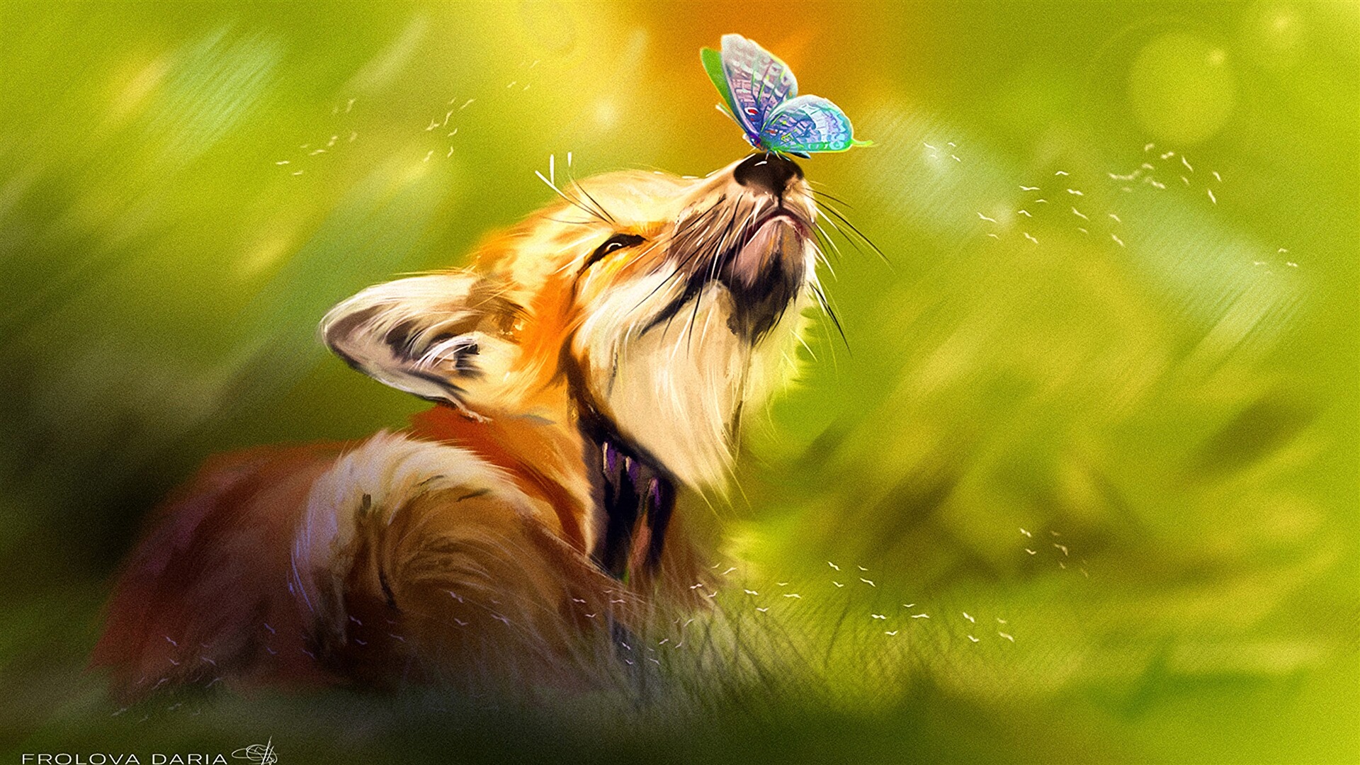 Cute Fox Butterfly For Your XFCE Desktop