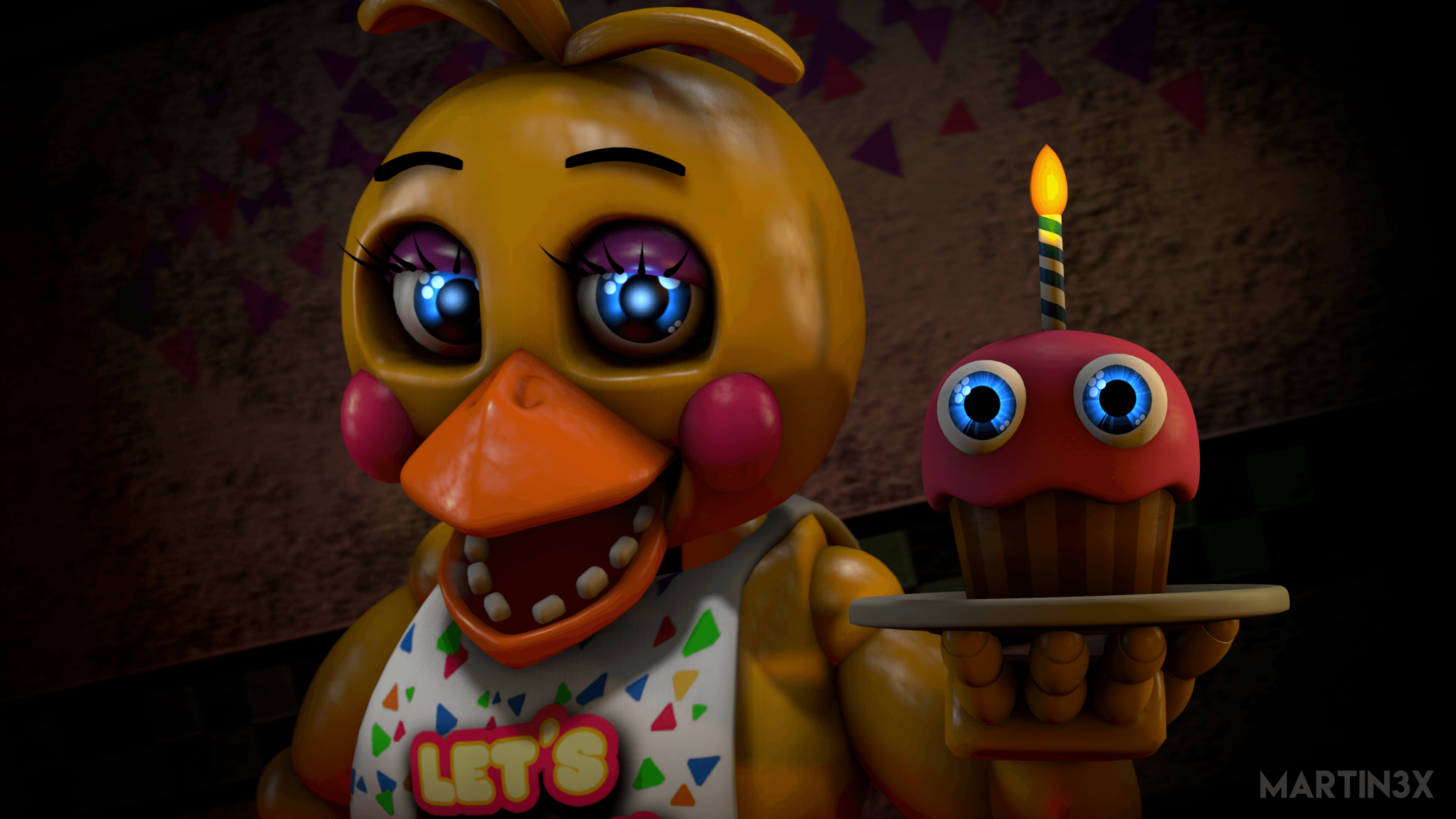 Картинка чики из fnaf 2