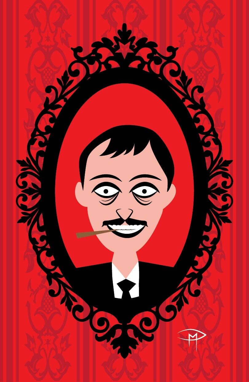 Gomez Addams Poster 11 x 17 Wallpaper Frame Original Art Doug Mansfield