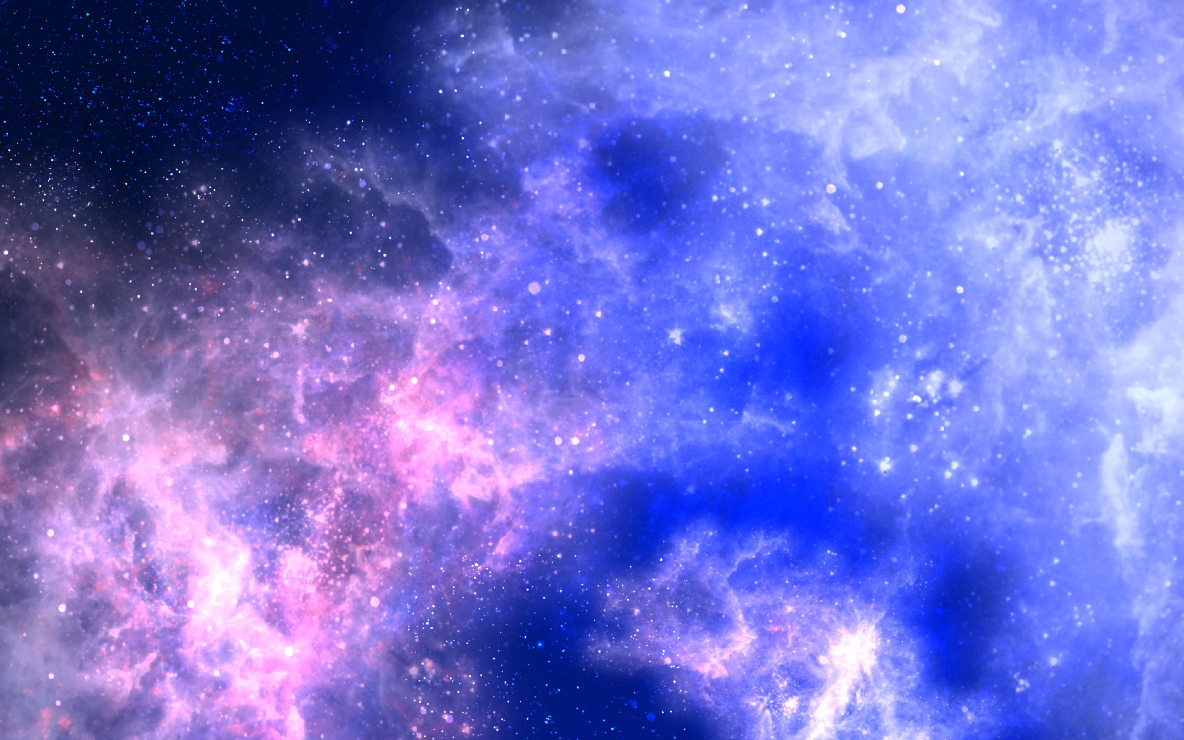 Download 4k Ultra HD Galaxy Neon Clouds Wallpaper