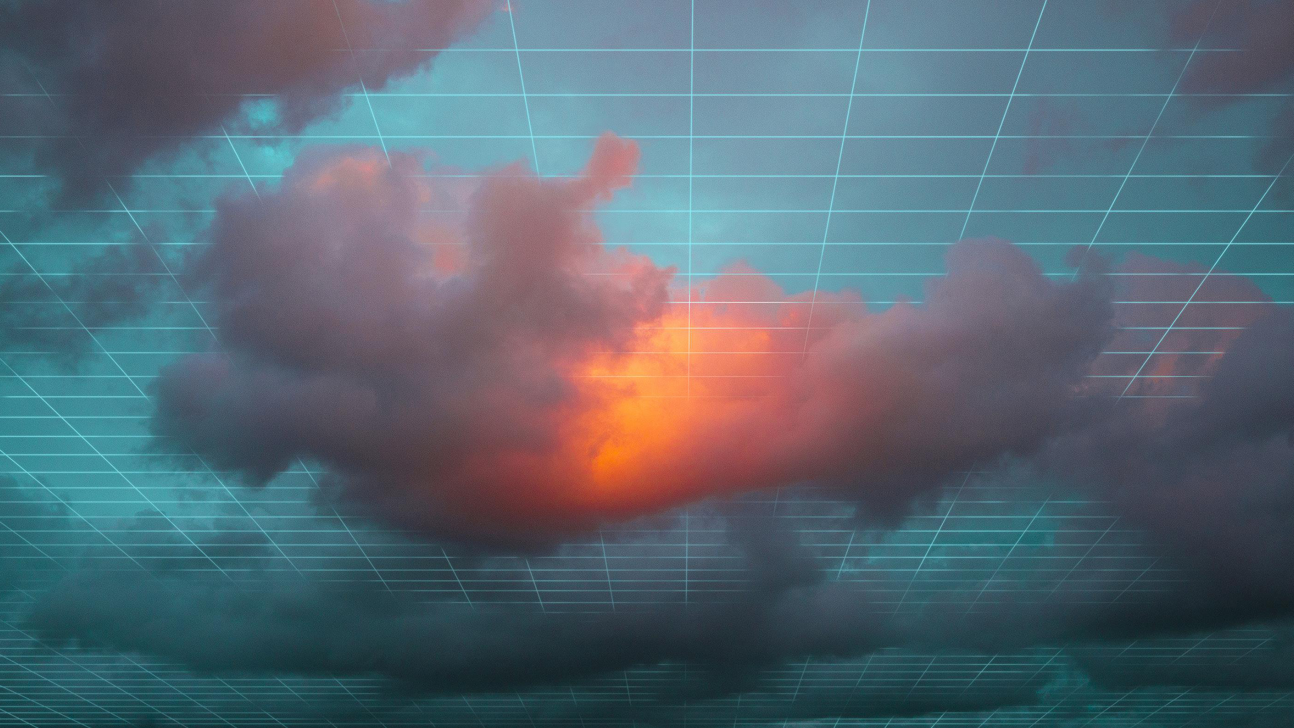 Grid Clouds by Visual Scientist HD wallpaper