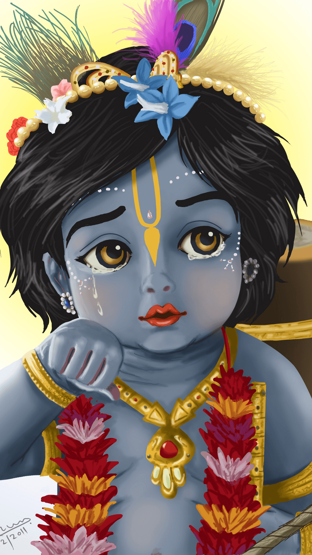 Krishna cry Wallpaper Download