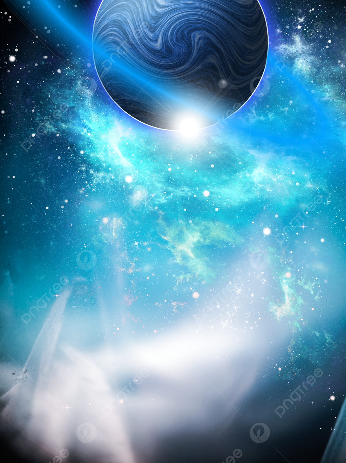 Cosmic Celestial Body Gorgeous Nebula Background, Starry Sky, Space, Universe Background Image for Free Download