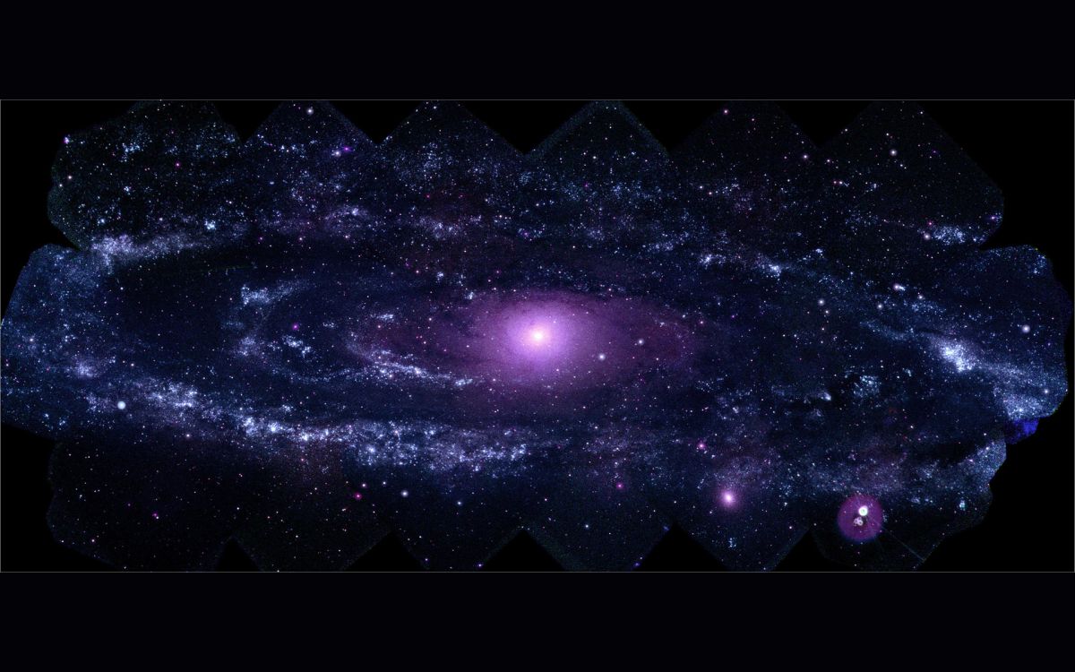 Cosmic Purple Space Wallpaper