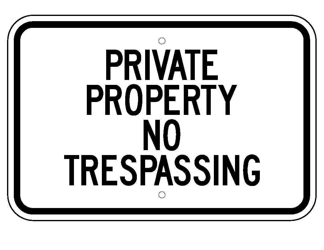 Private Parking No Trespassing