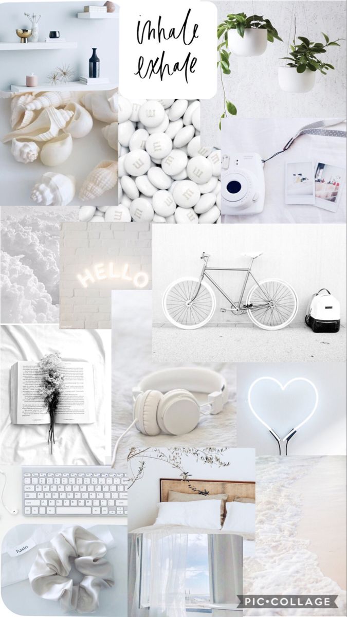Aesthetic White Collage Wallpapers - Wallpaper Cave