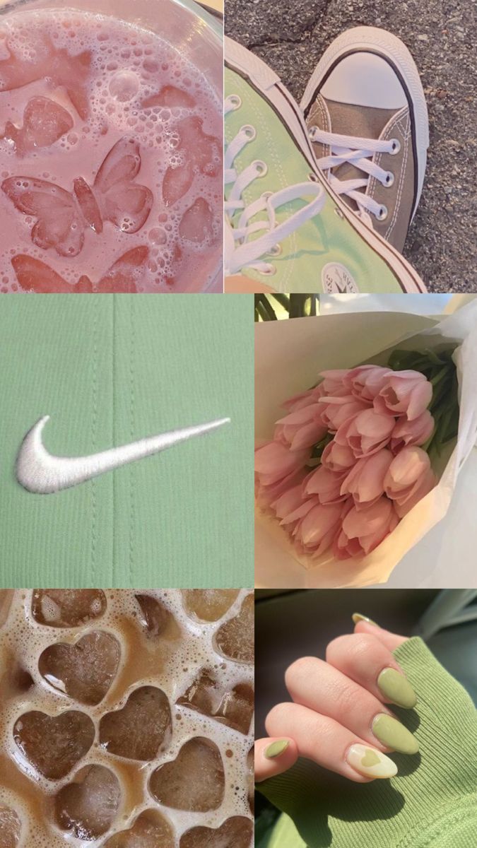 Sage green, pink, and brown aesthetic wallpaper. Brown aesthetic, Sage green, Aesthetic wallpaper