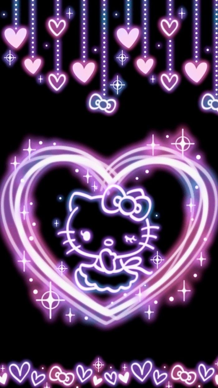 Wallpaper Hello Kitty Neon by MFSyRCM on DeviantArt