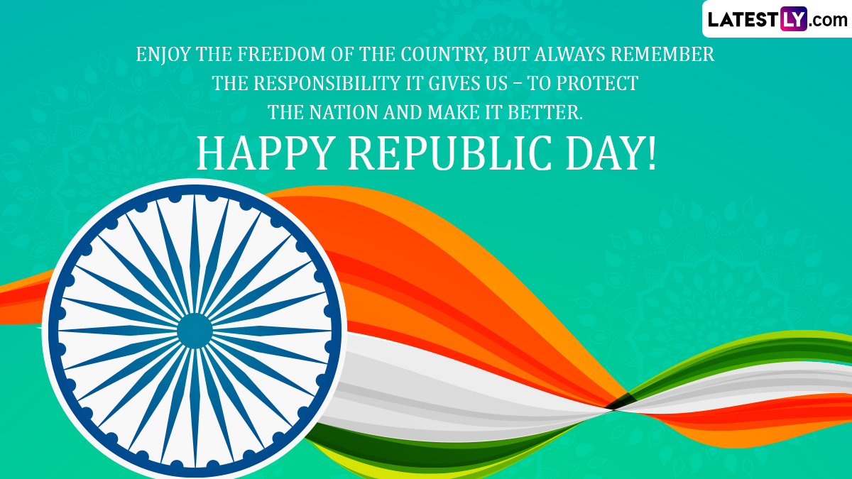 Happy Republic Day 2023 Messages: Share Greetings, Gantantra Diwas Wishes, Image, HD Wallpaper and SMS With Family And Friends