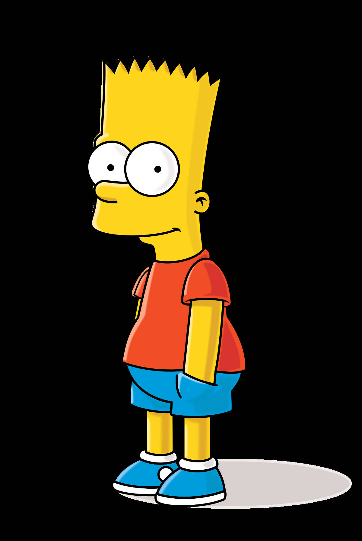 2023 Bart simpson middle finger wallpaper desktop text