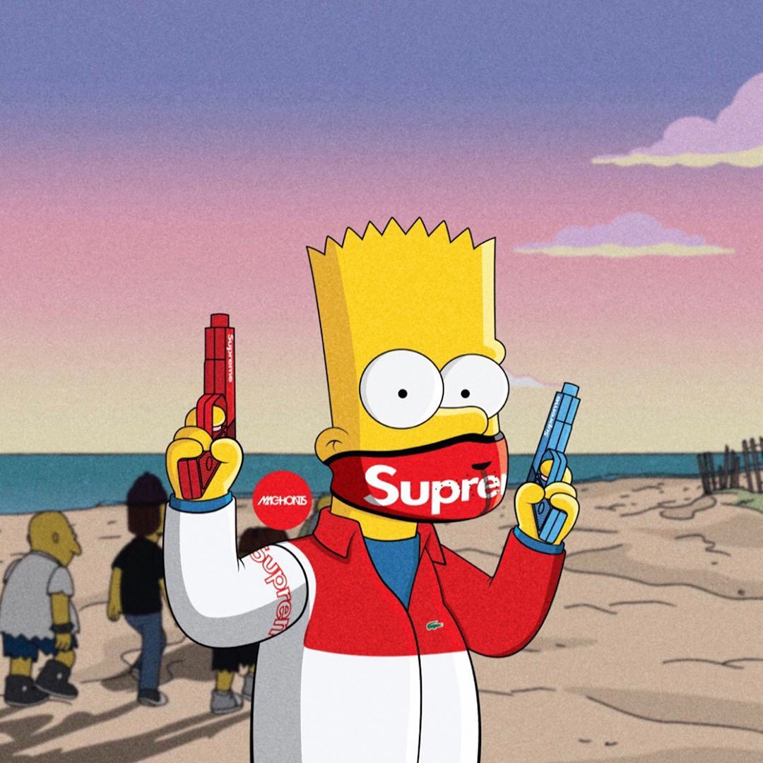 Free download Hood Bart Simpson Supreme Wallpaper Top Free Hood Bart Simpson [1080x1080] for your Desktop, Mobile & Tablet. Explore Supreme Simpson Wallpaper. Homer Simpson Background, Funny Simpson Wallpaper, Simpson Wallpaper
