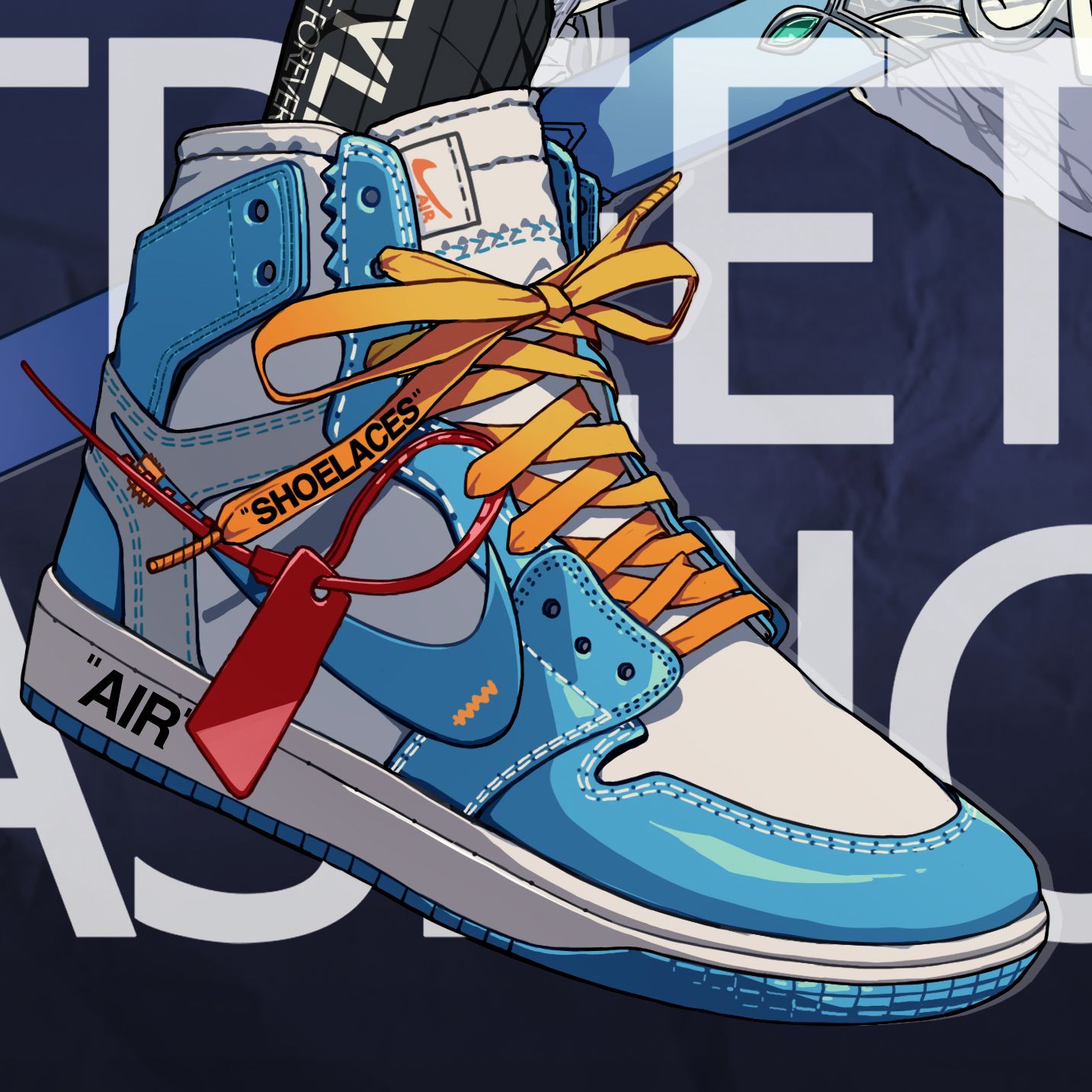 큐빅✨cuviq on Twitter. Sneakers drawing, Nike art, Jordan shoes wallpaper