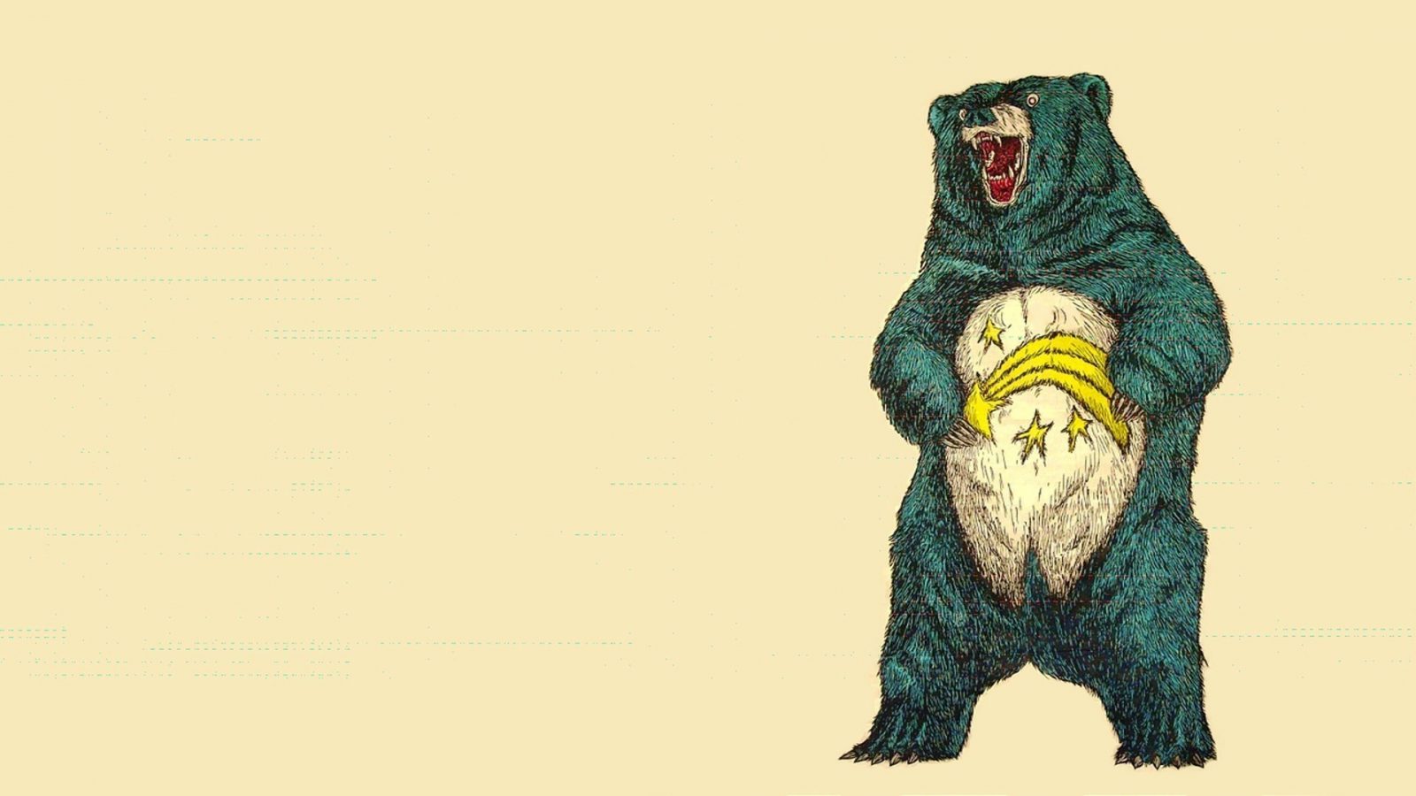 Scary Bear Wallpaper