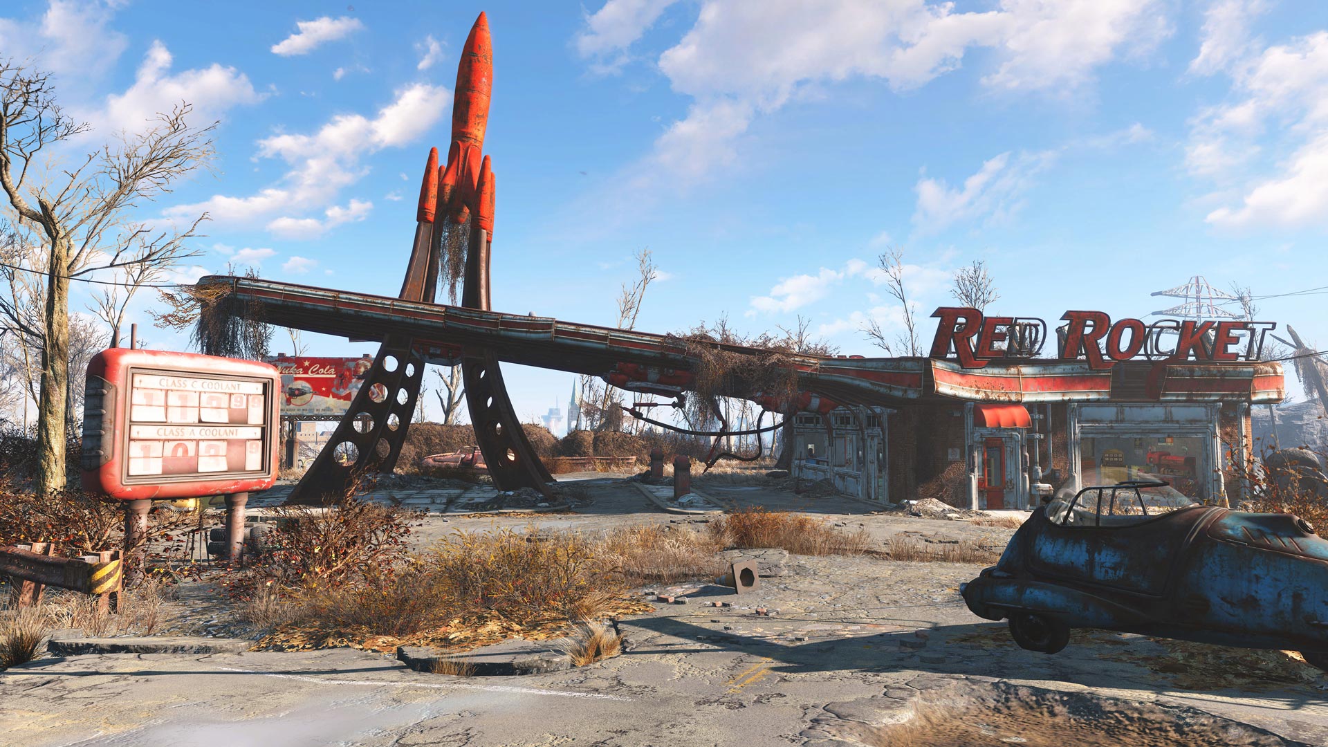Fallout 4 сигнал бедствия стоянка грузовиков красная ракета фото 92