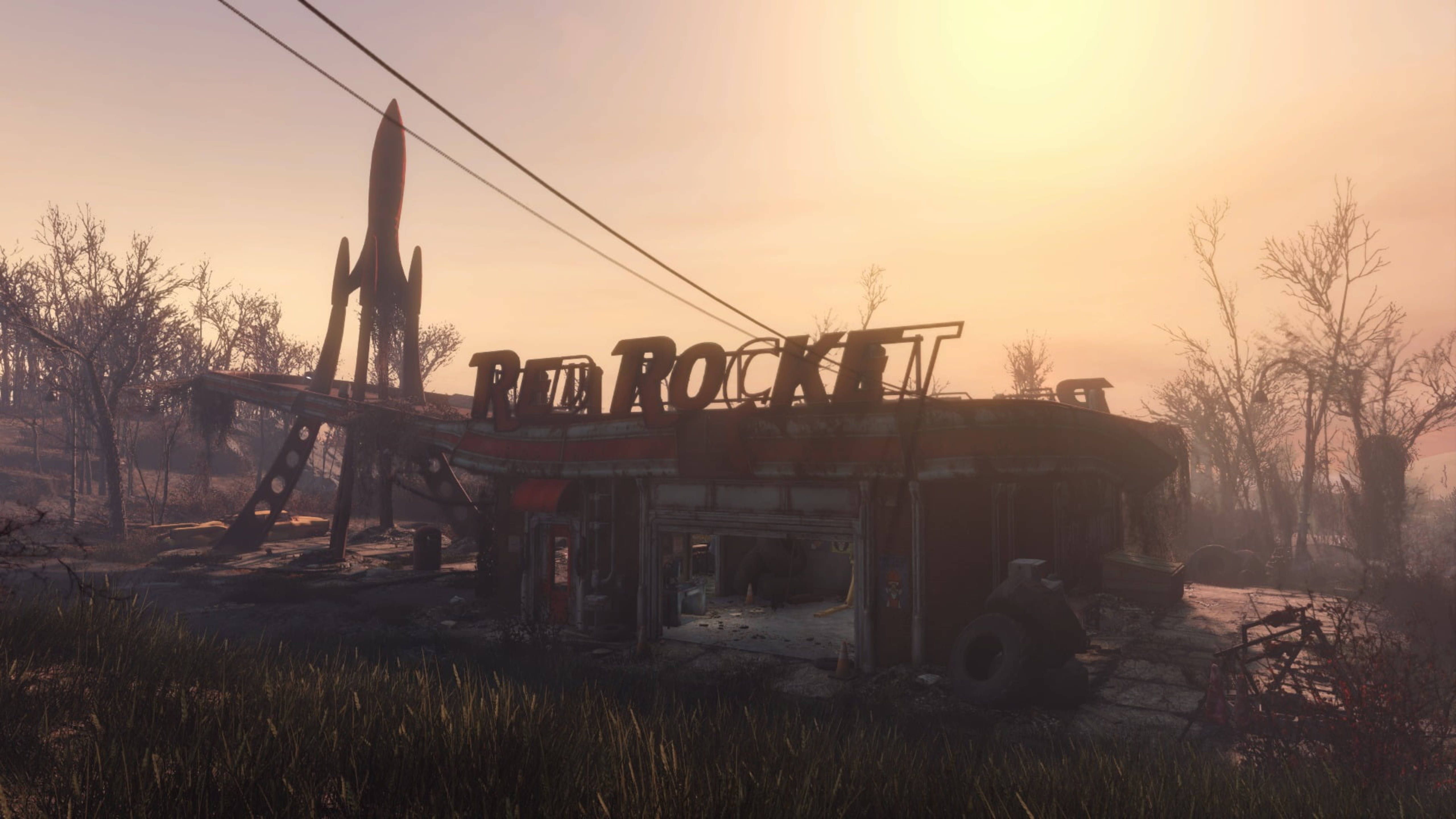 Download Red Rocket From Fallout 4 4k Wallpaper