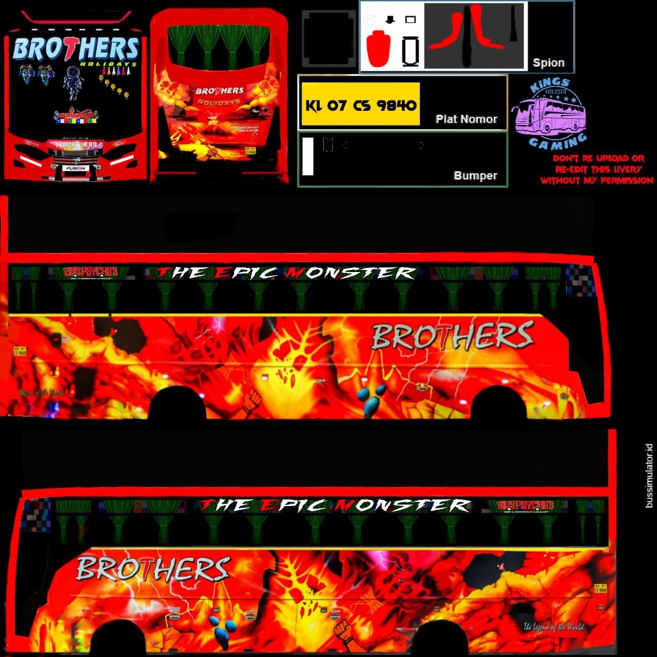 Bus games. Bus simulator indonesia livery kerala, Bus skin design, Star bus