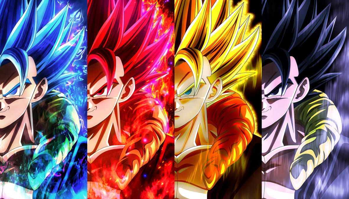 I guess super saiyans 2 and 3 are obsolete now that red and blue stepped in. Dragon ball super, Anime dragon ball goku, Dragon ball super wallpaper