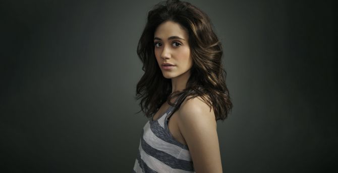 Wallpaper emmy rossum, brunette, photohoot desktop wallpaper, HD image, picture, background, d371cc