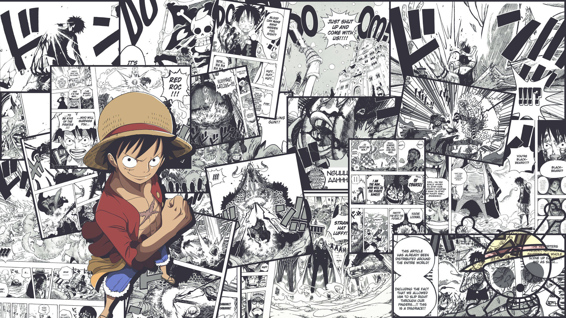 Download One Piece Desktop Manga Panels Wallpaper