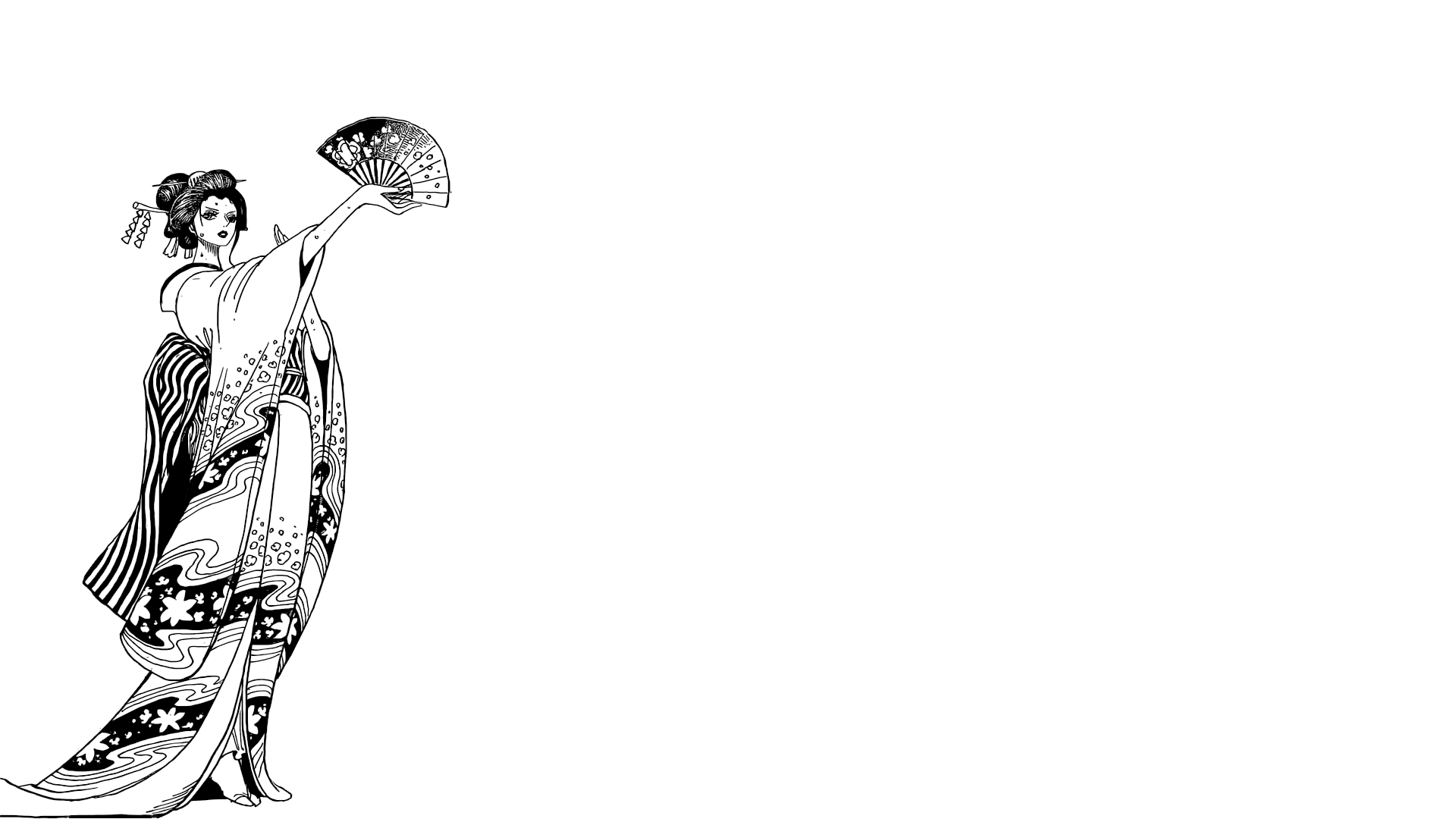 Wallpaper / anime, One Piece, Nico Robin, kimono, Japan, manga free download