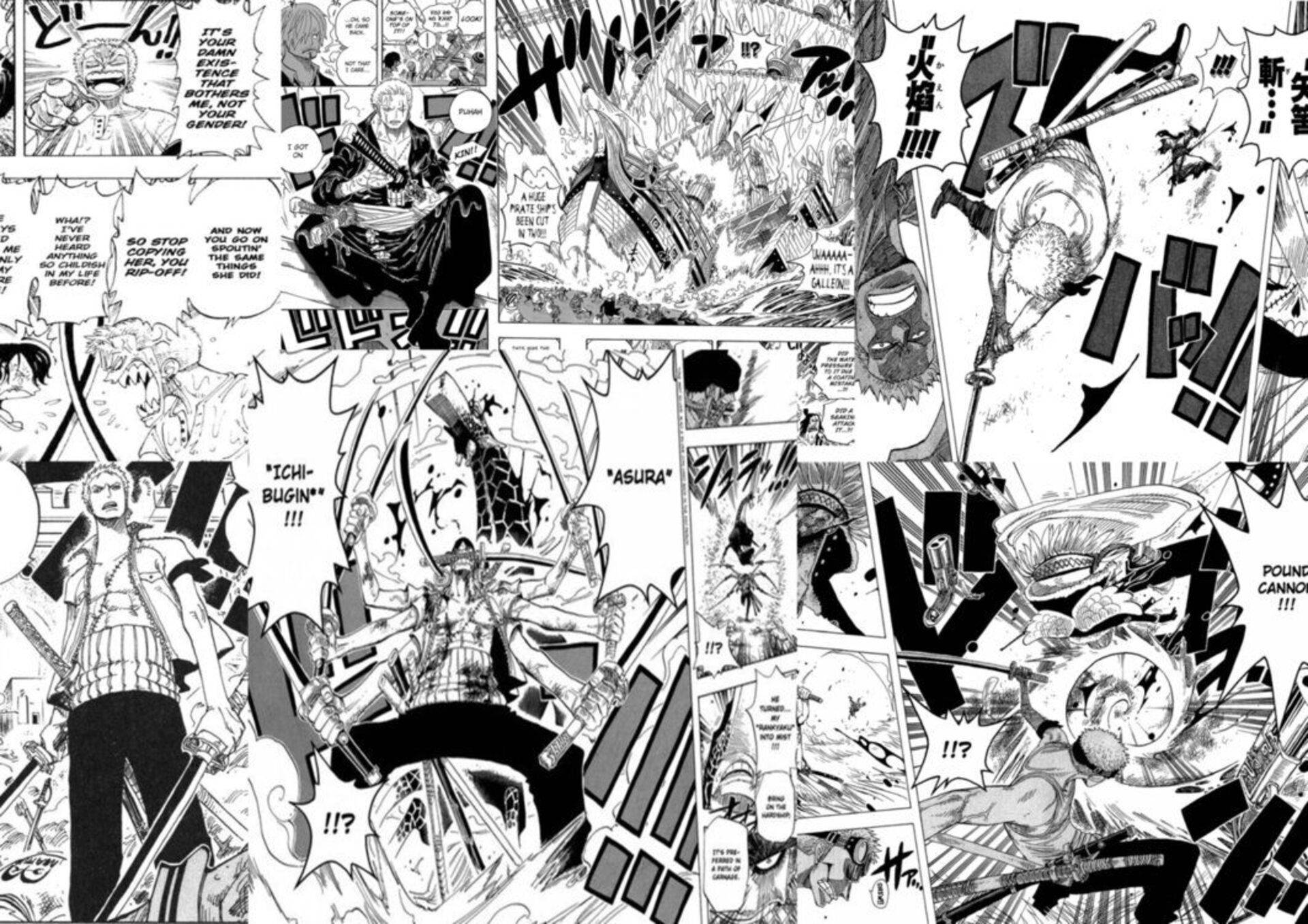 Download One Piece Zoro Manga Wallpaper